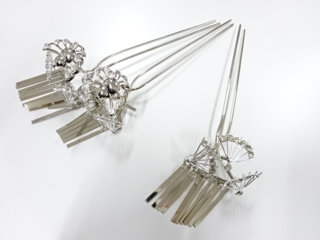 アンティーク　びらびら簪3本セット